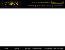 Tablet Screenshot of crownhoreca.com